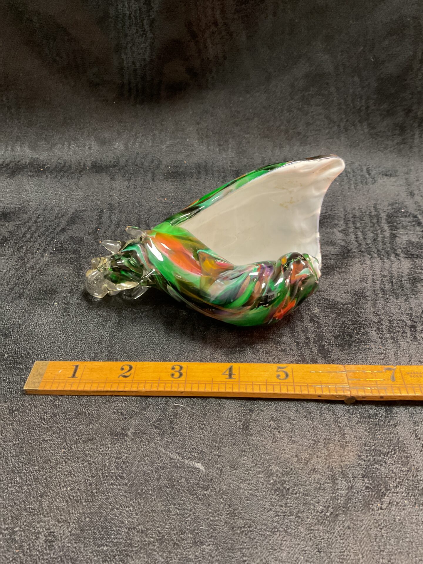 969 murano glass cone seashell