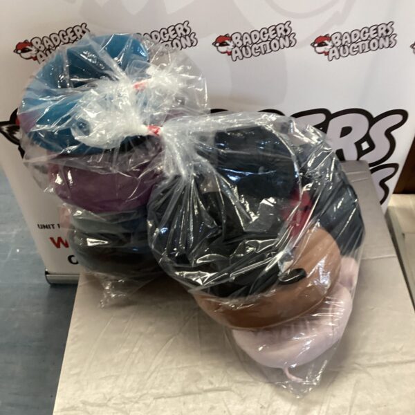 Two inflatable neck travel cushions for comfortable travel support.