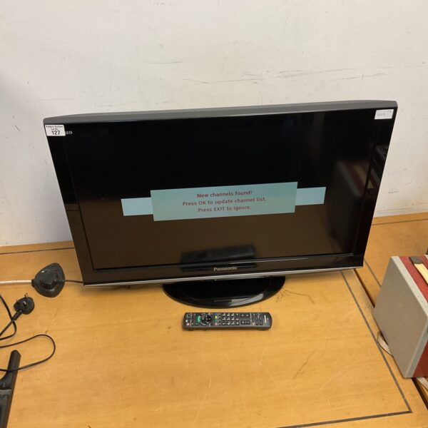 Front view of a Panasonic 32 inch LCD TV.