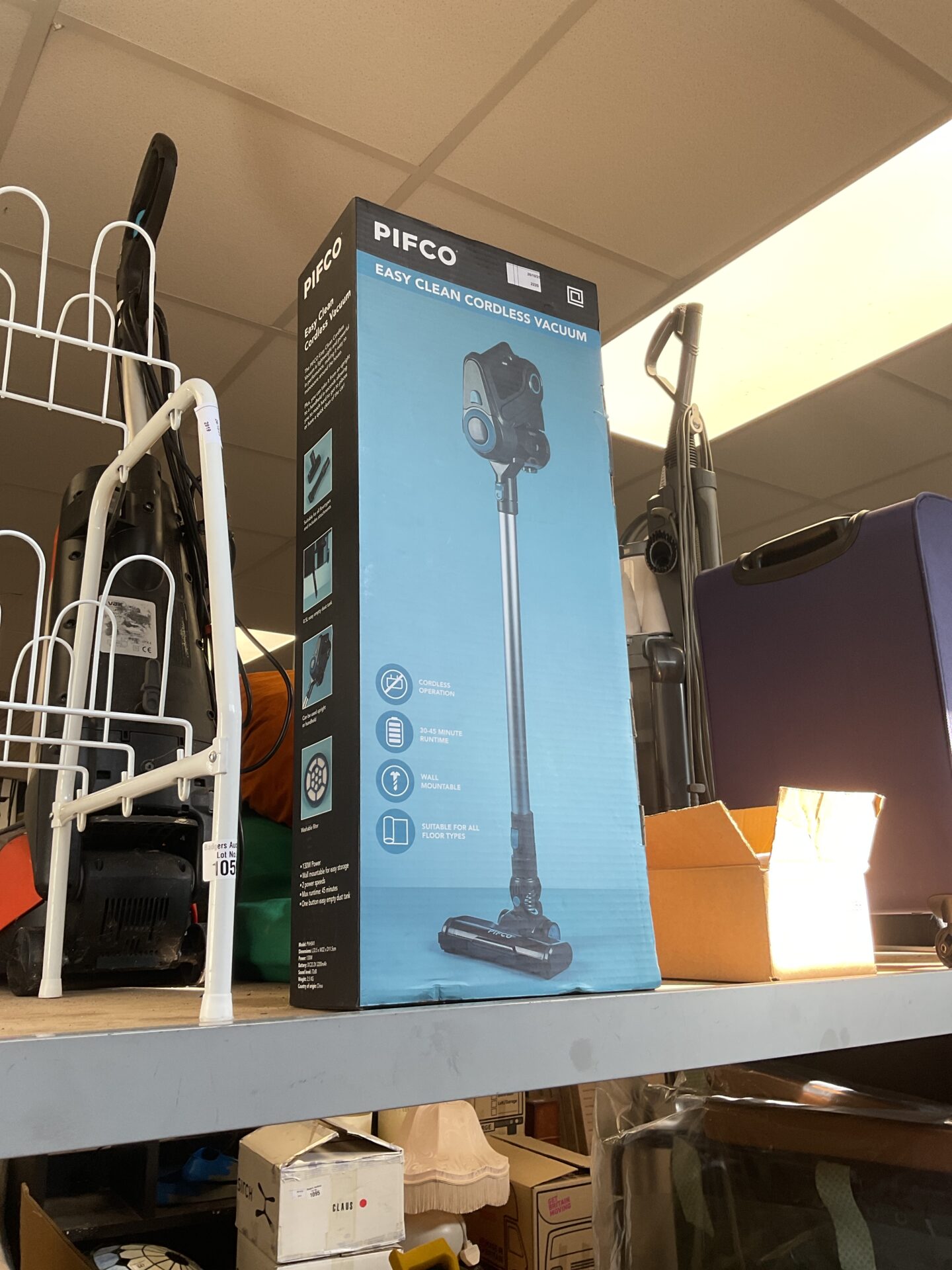 1057 Pifco easy clean cordless vacuum cleaner