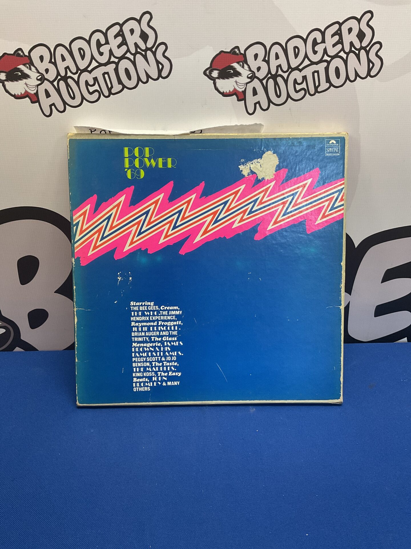 143 Pop Power ‘69 LP box set 3 vinyl LPs Polydor 1969: Jimi Hendrix, Cream, The Who, and more