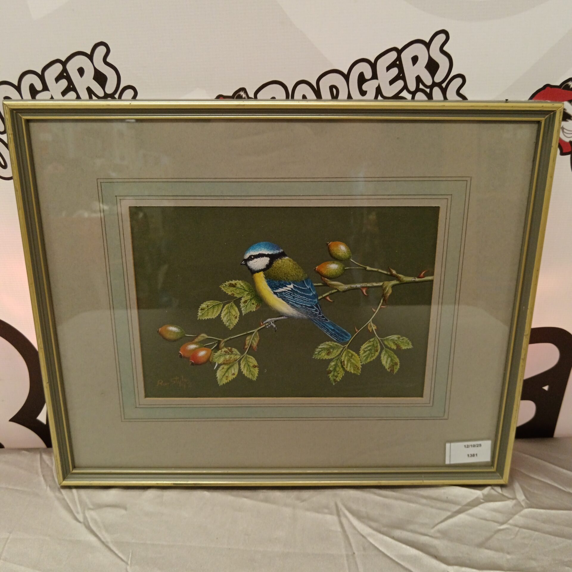 803 ray styles wycombe artist watercolour of a blue tit
