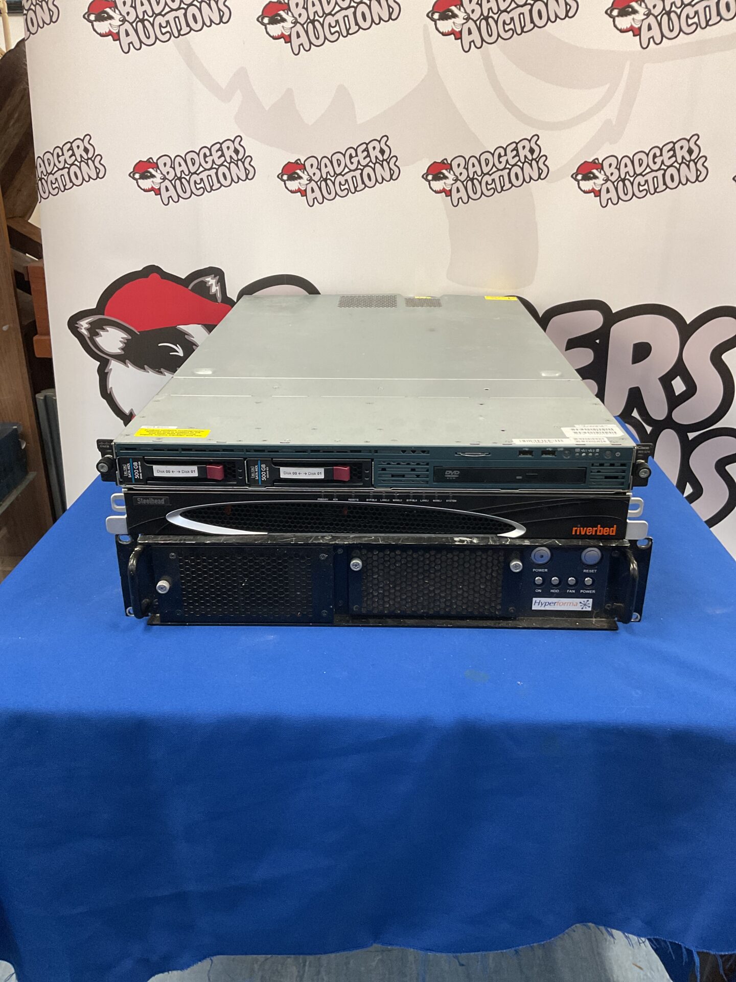 169 3 server units: Steelhead Riverbed, Cisco, and Hyperforma