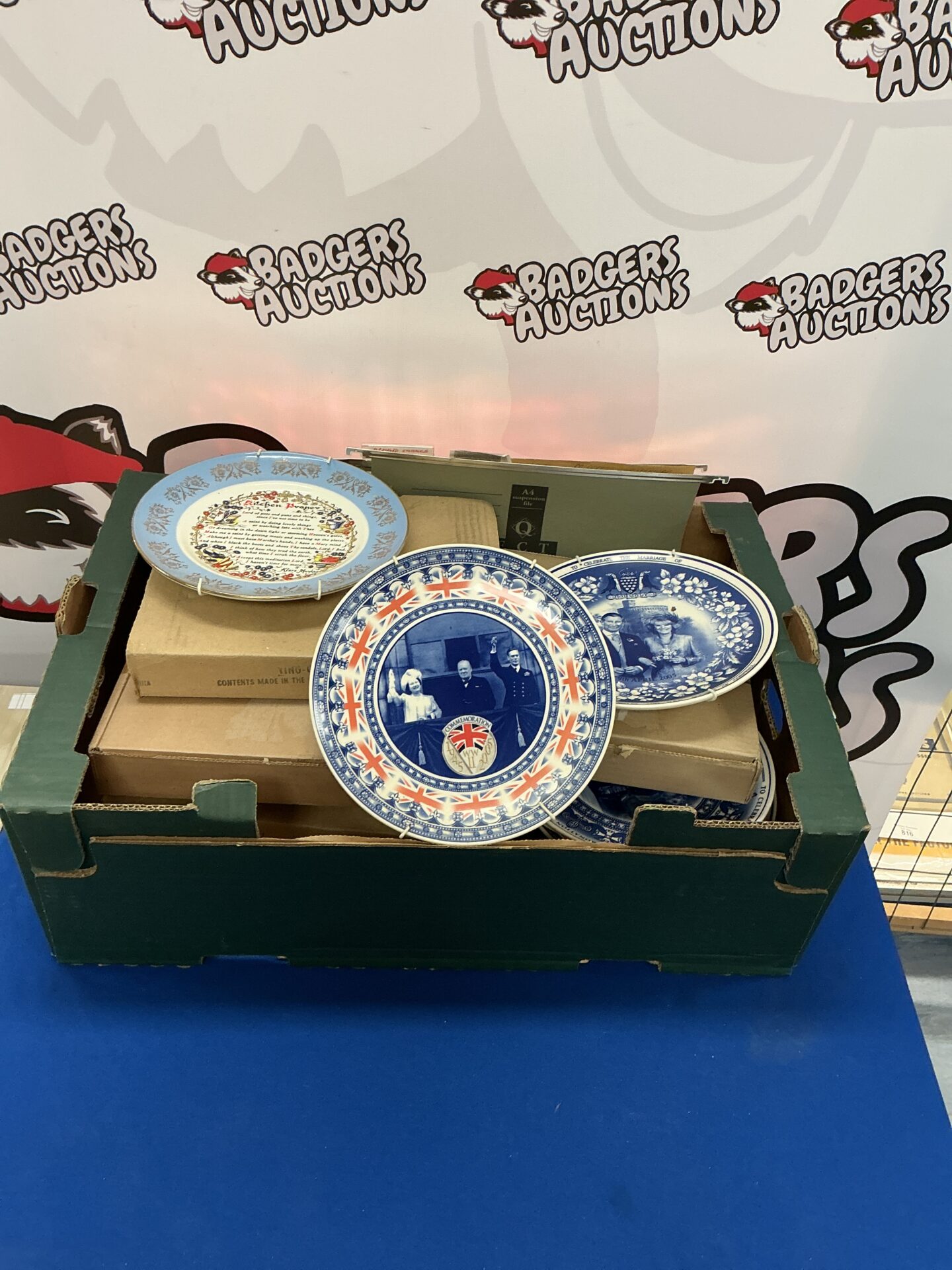681 Box of Royal Family collectible plates