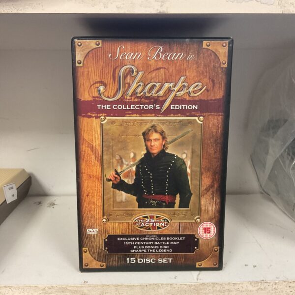 Front view of the Sharpe Collectors Edition 15 disc box set.