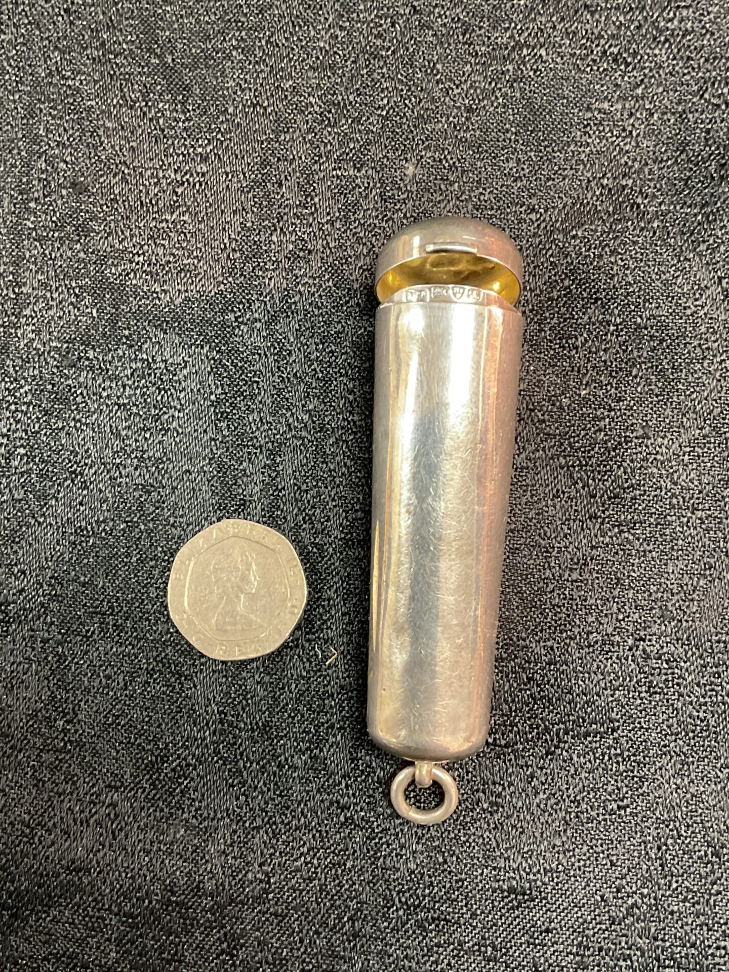 876 Chester Hallmarked Sterling 1901 Silver Cheroot Holder 20g