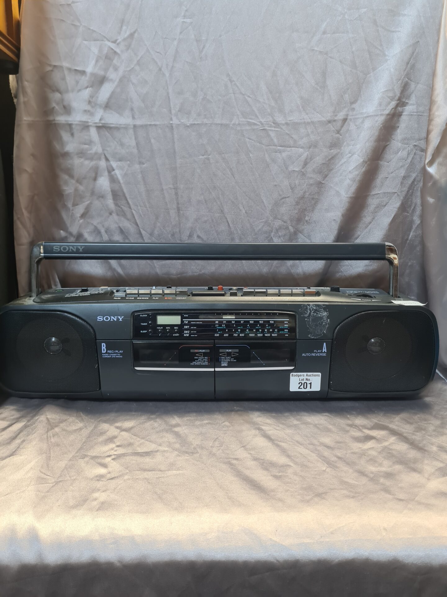 201 Sony Radio Cassette Corder CFS-W404S