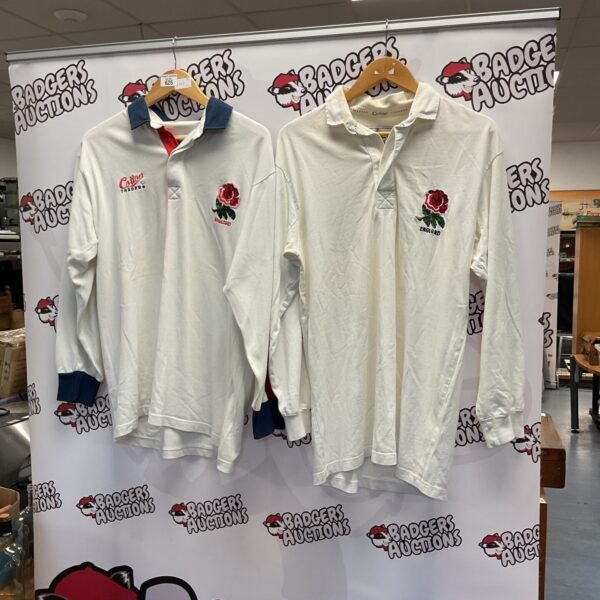 Vintage England rugby shirts, long sleeve, size M.