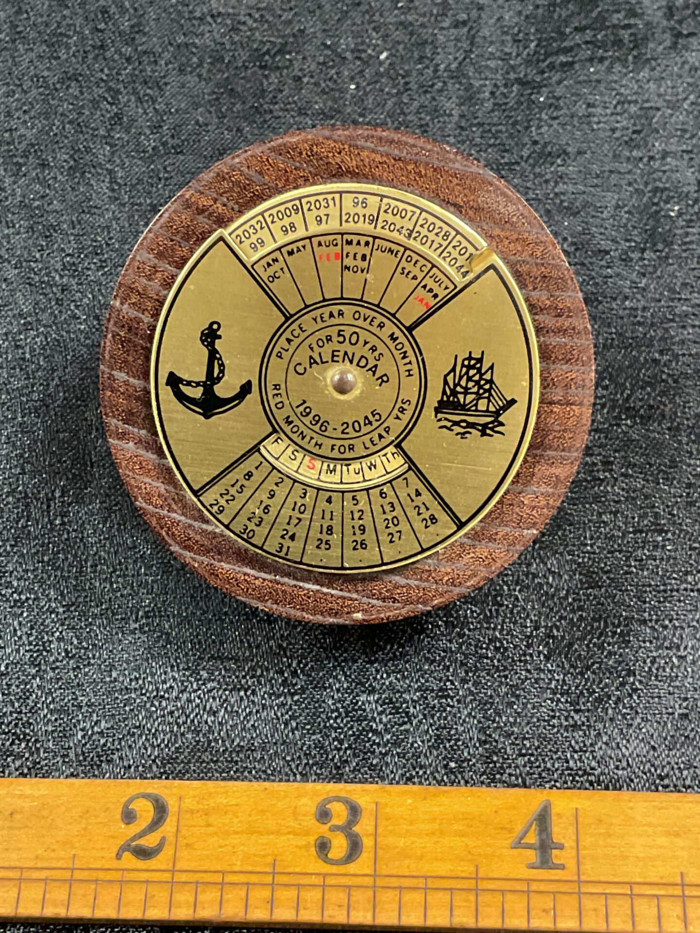 914 Fifty year desk calendar
