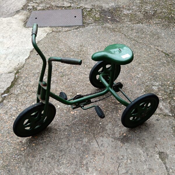 Vintage Mobo trike, a classic children's toy in used condition.