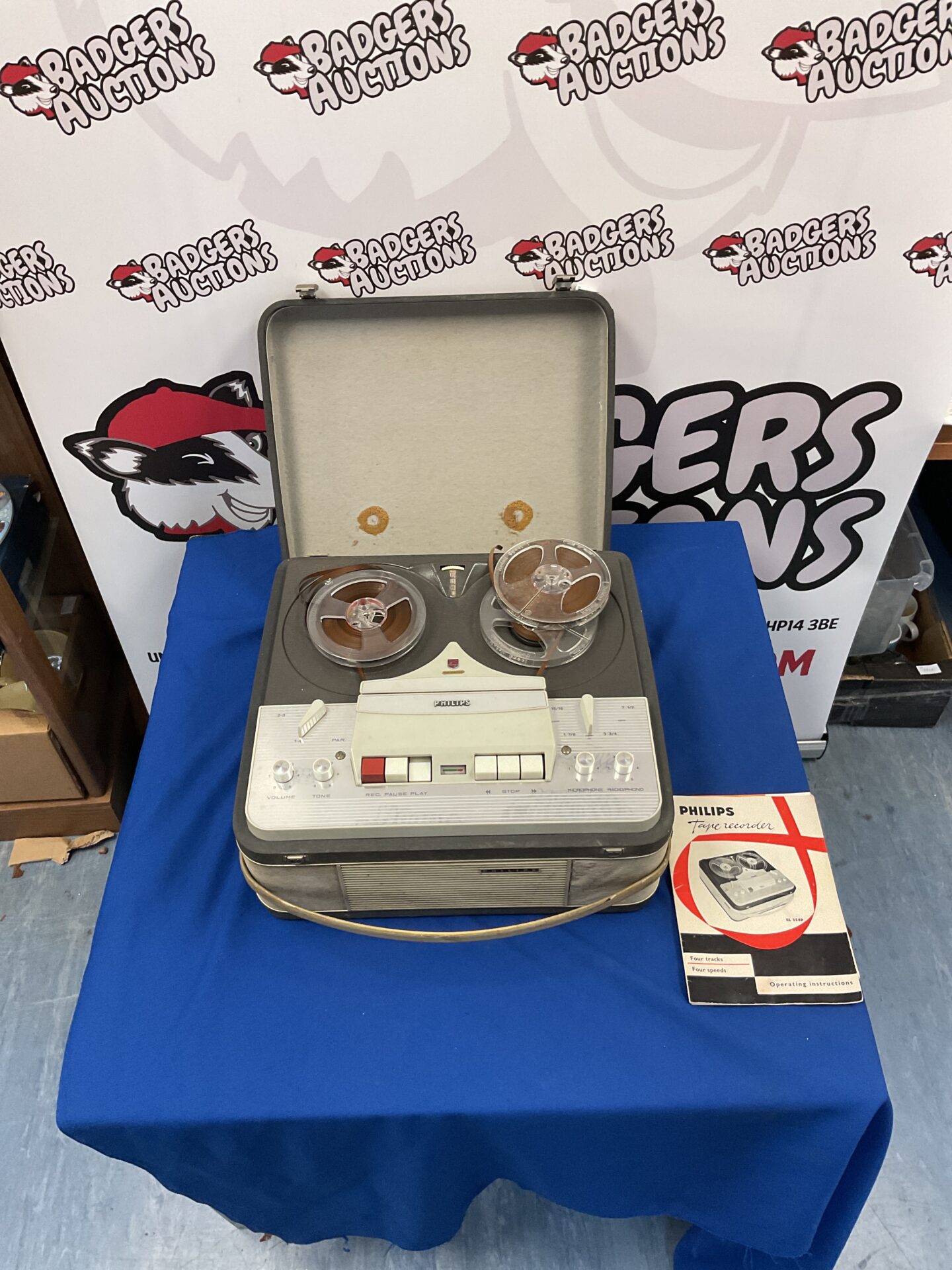 207 Vintage Philips Tape Recorder EL3549