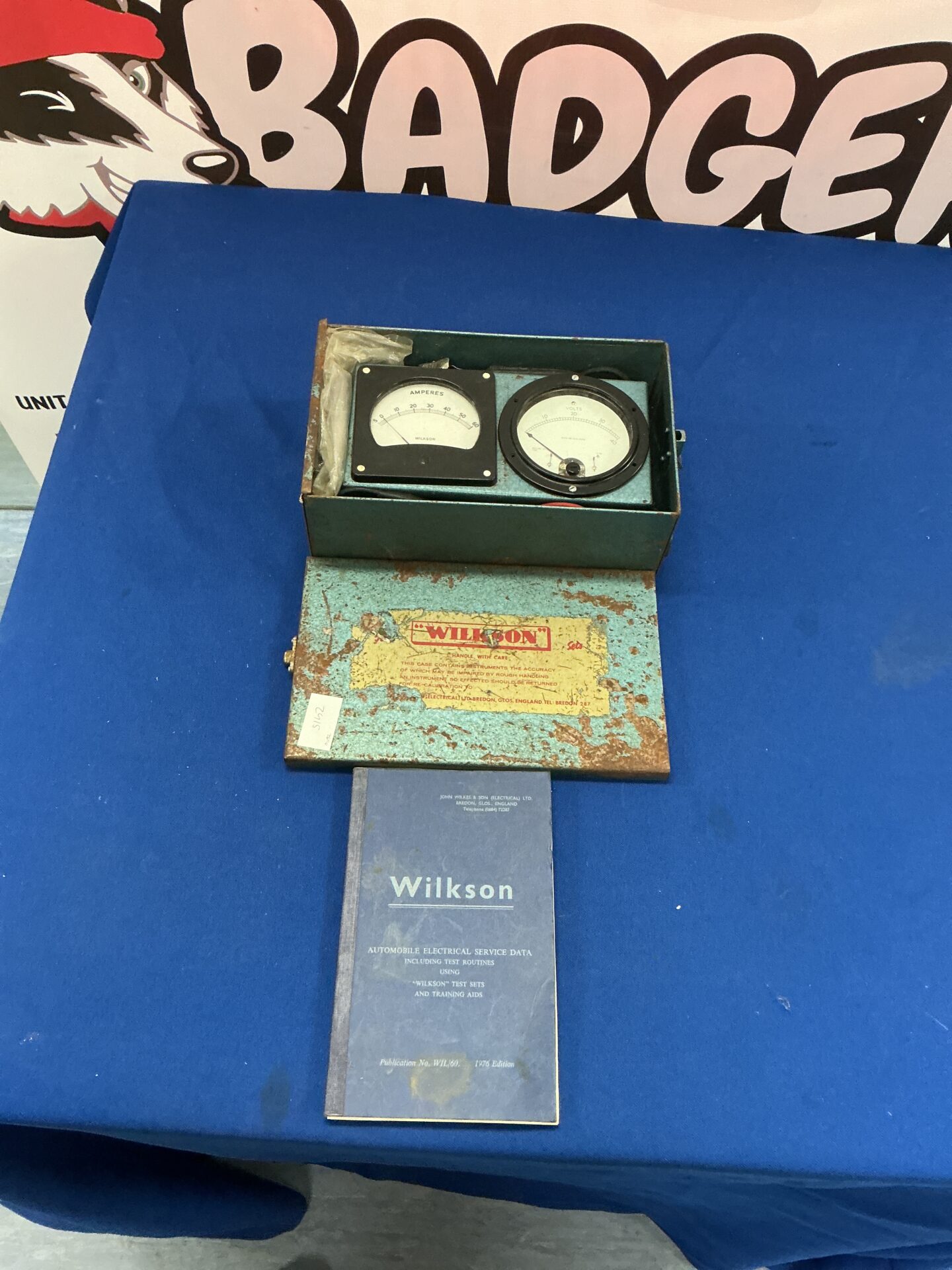 954 Wilkinson Amperes meter with box and instructions