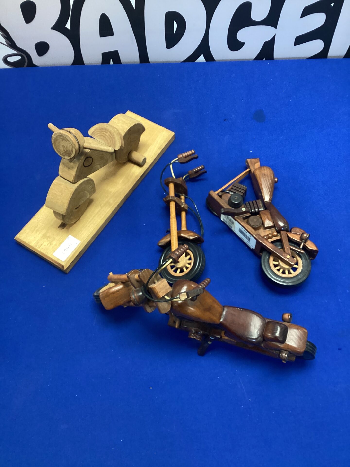262 Wooden Motorcycle Ornaments – Vintage Collectibles