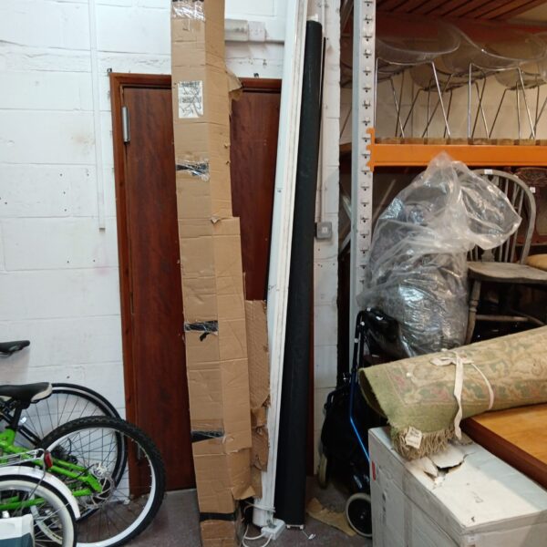 Three large projector screens