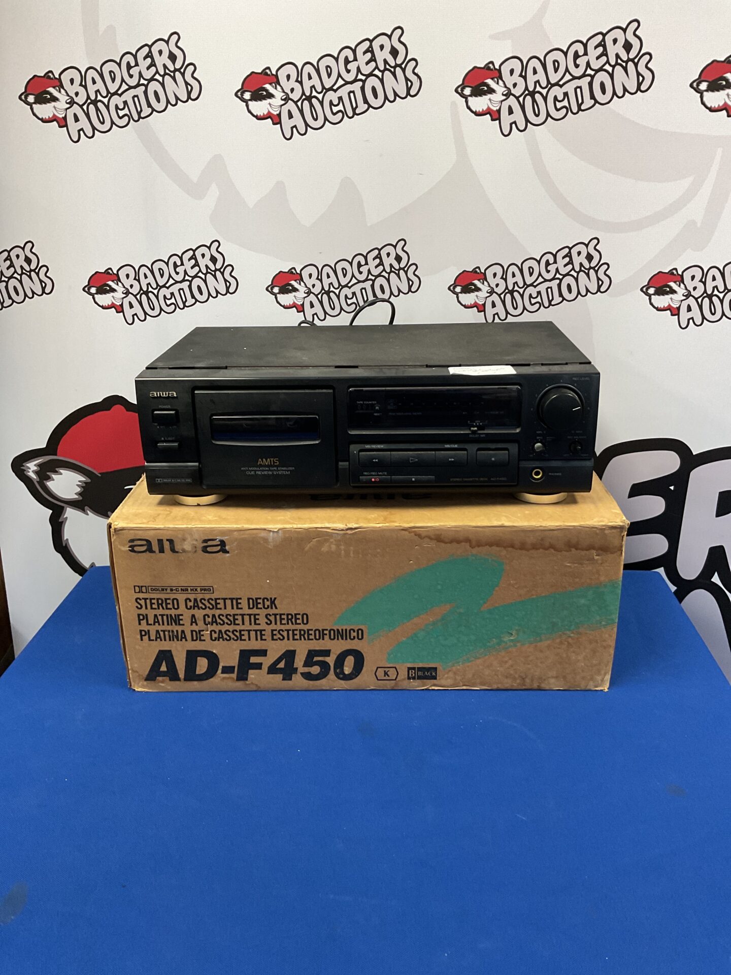 157 Aiwa stereo cassette deck AD-F450
