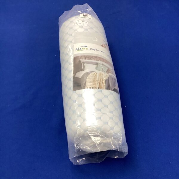 New All Life single mattress rolled and packaged.