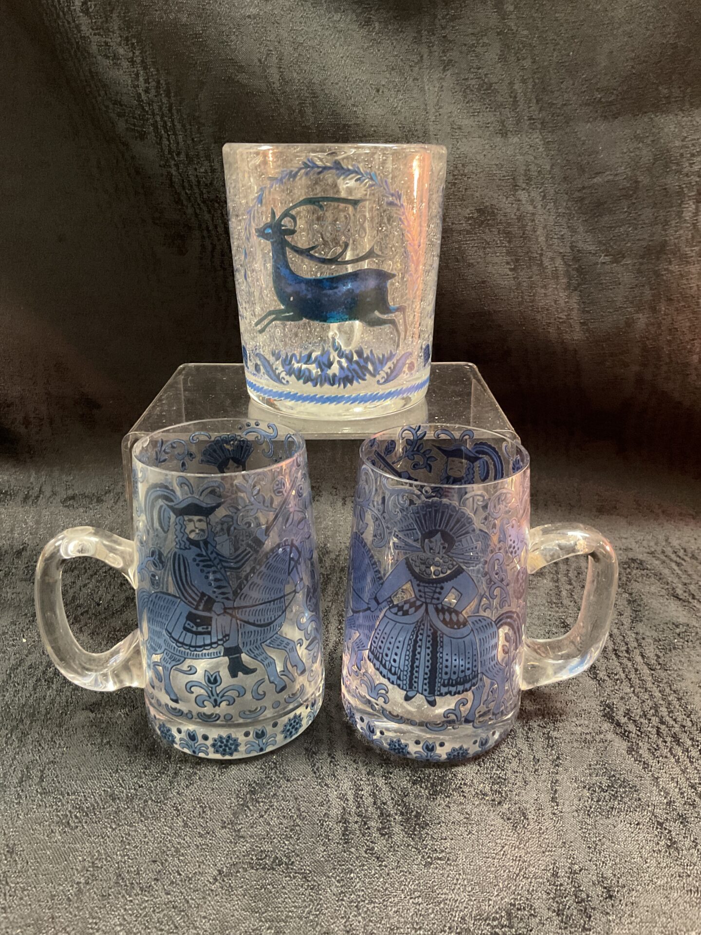966 three antique german tankards inc 1628