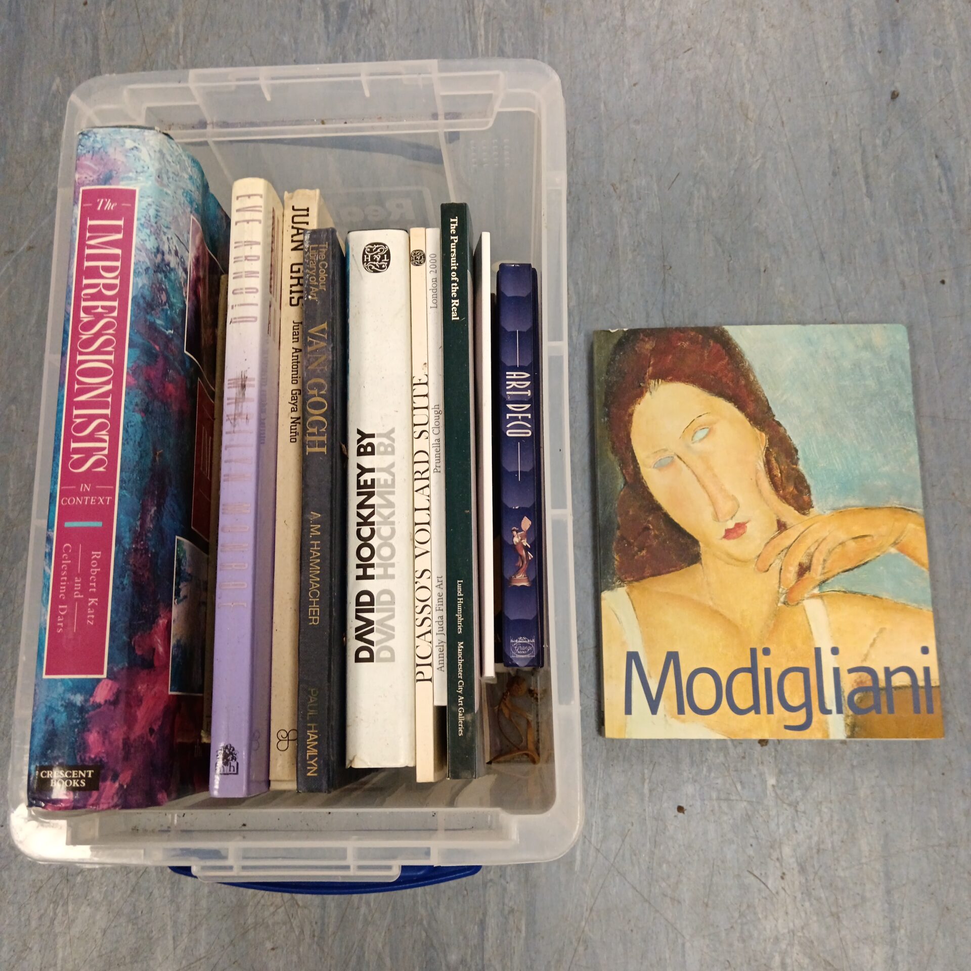 757 Collection of art books including mogidliani & David hockney