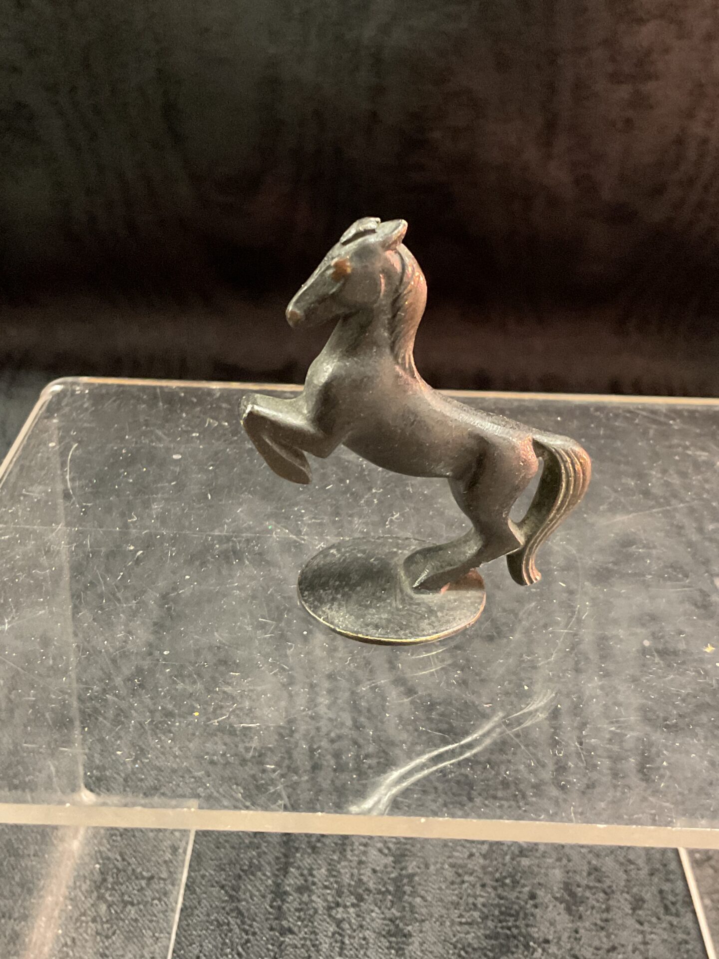 885 small austrian 2” bronze rearing horse