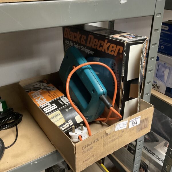 Vintage Black and Decker hot air paint stripper in unrestored condition.