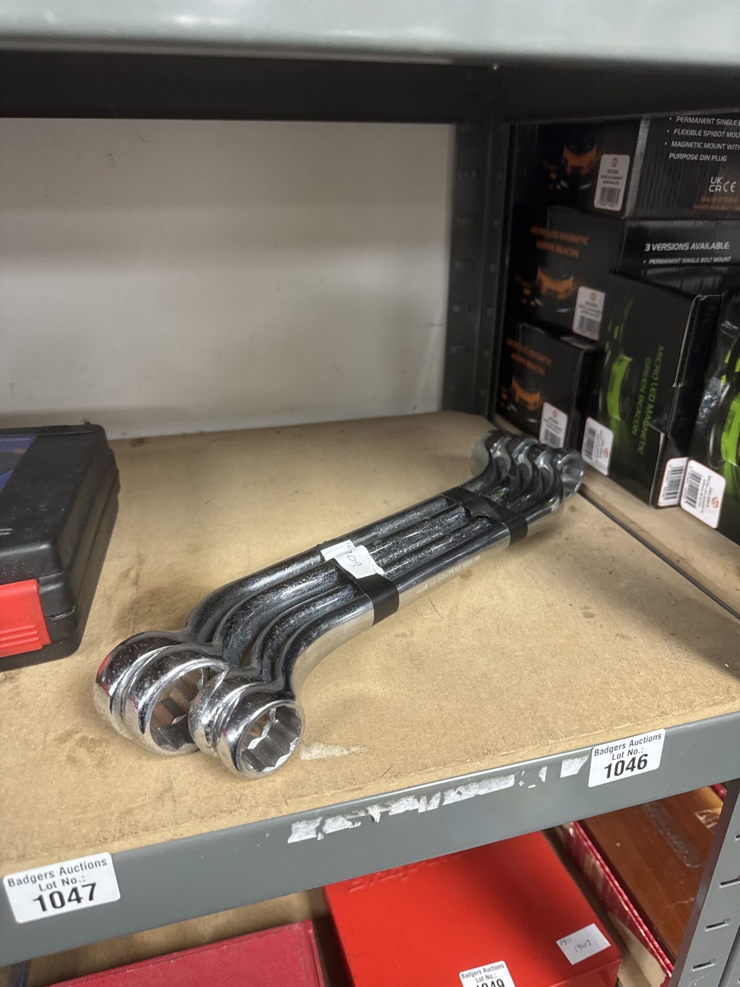 1046 Set of four large britool ring spanners