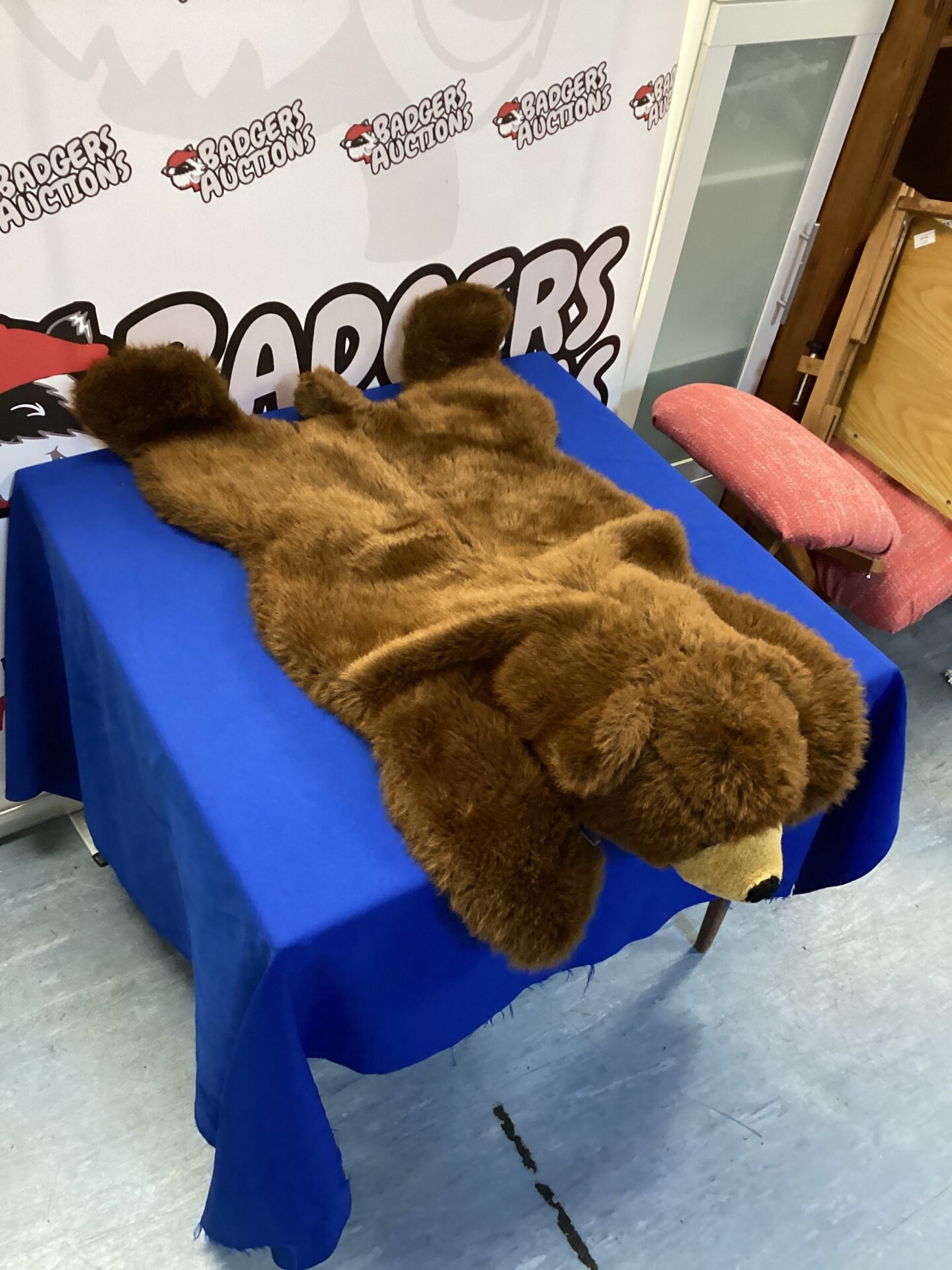 543 A brown bear child’s rug