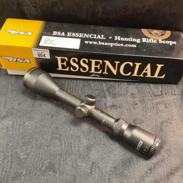 BSA Hawk Sport HD rifle scope in original box.