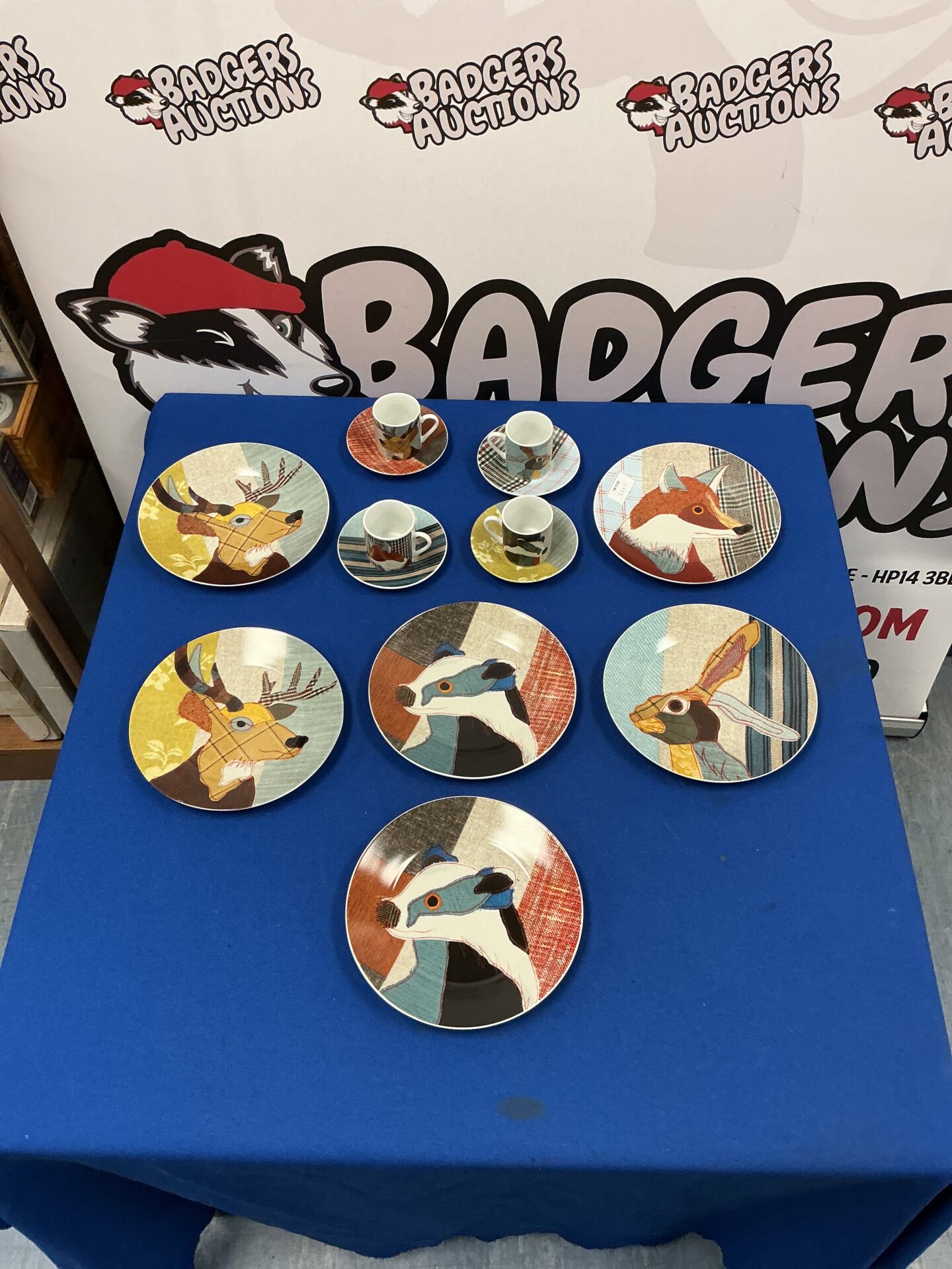 276 Carola Van Dyke Plates with coffee cups
