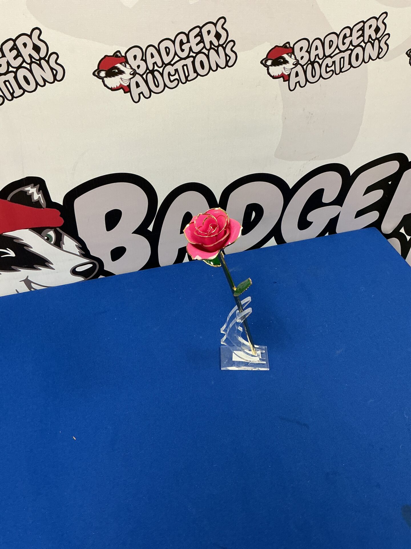 296 China Rose with Stand