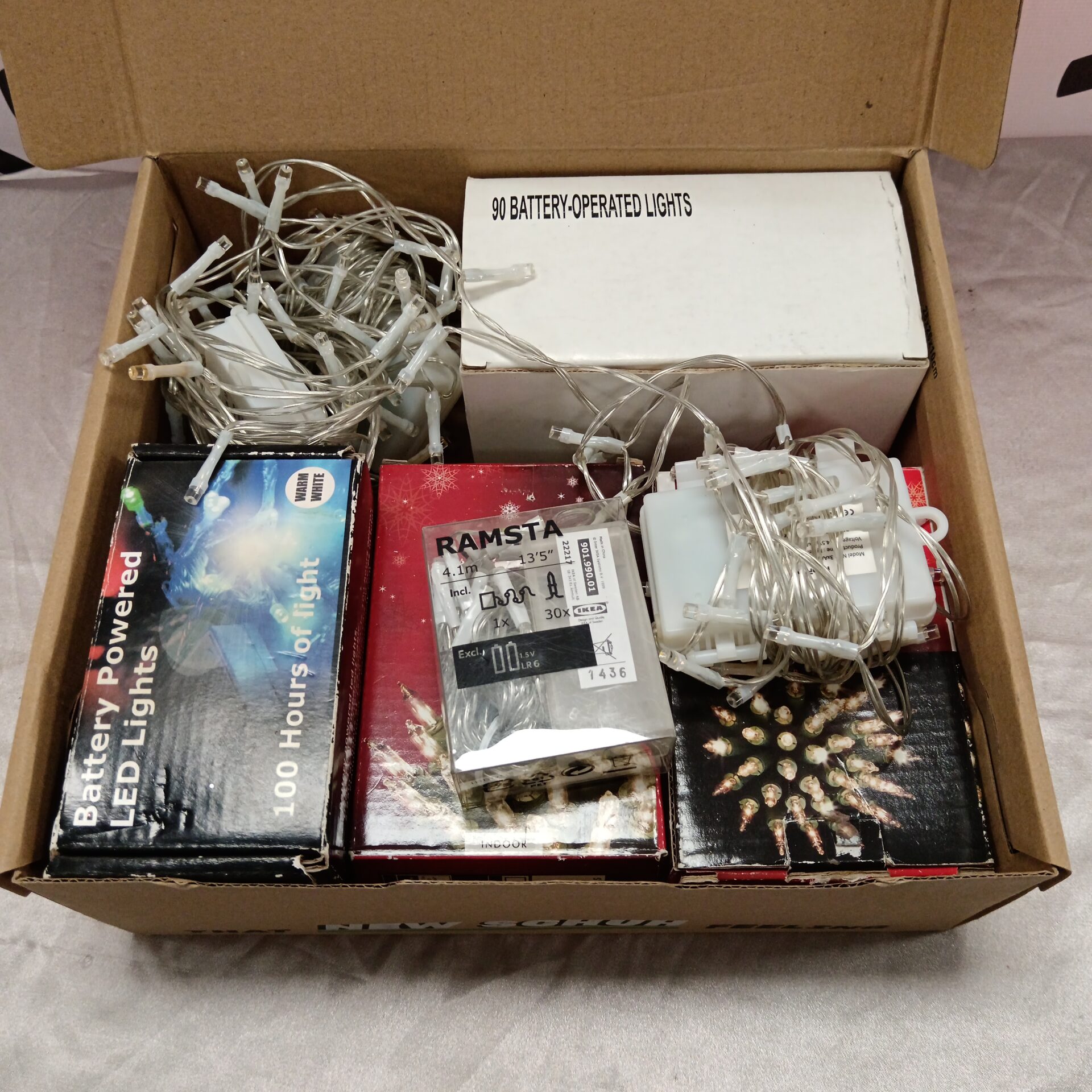 1269 Box of Christmas lights