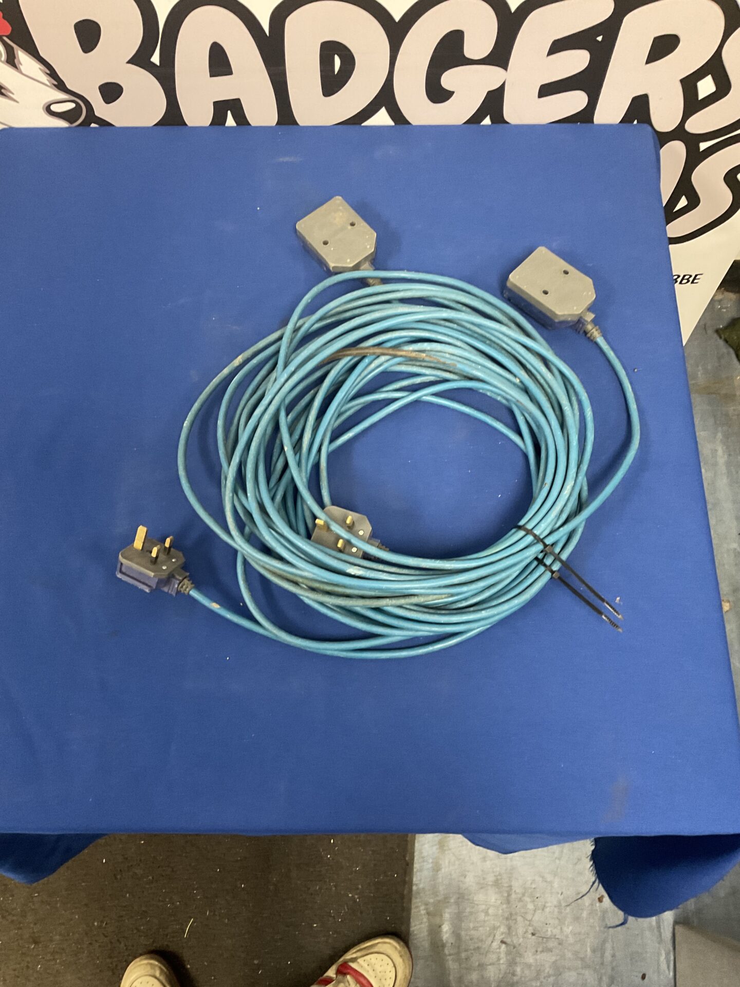 1189 Two single gang extension leads