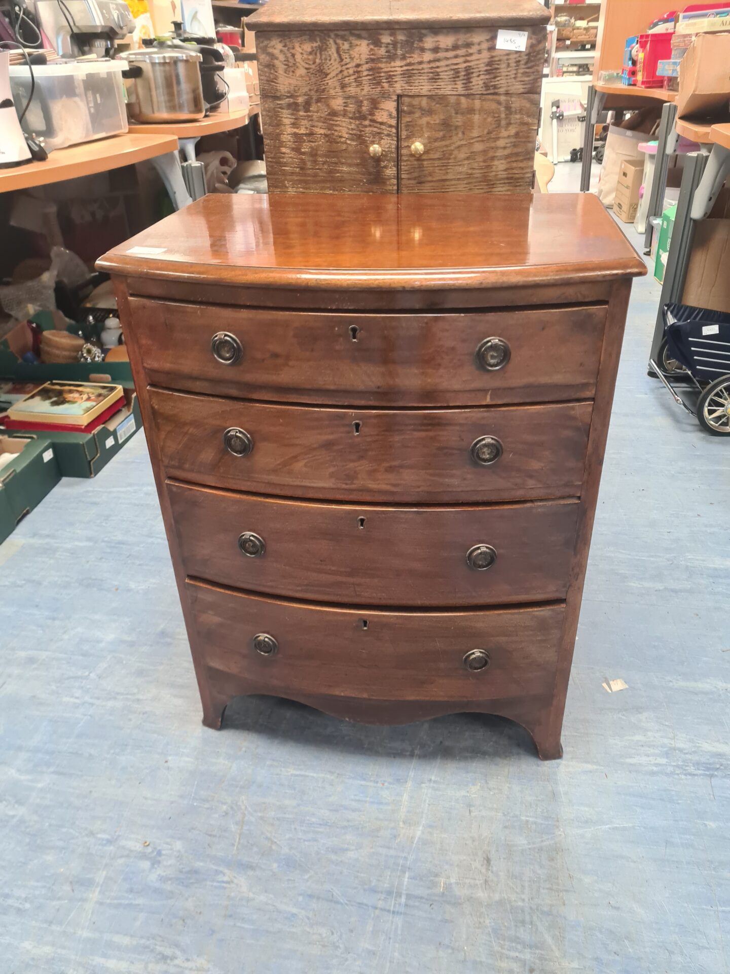 511 Bow Fronted Georginan Chest Of Drawers