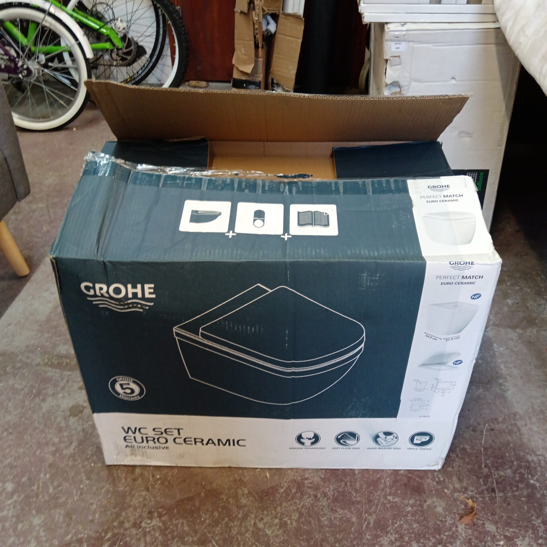 1197 Grohe WC set euro ceramic new in box