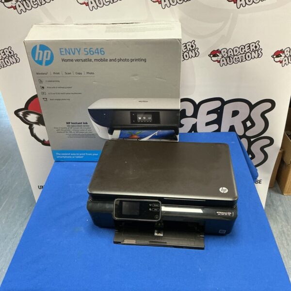 HP Envy 5646 wireless all-in-one printer for home use.