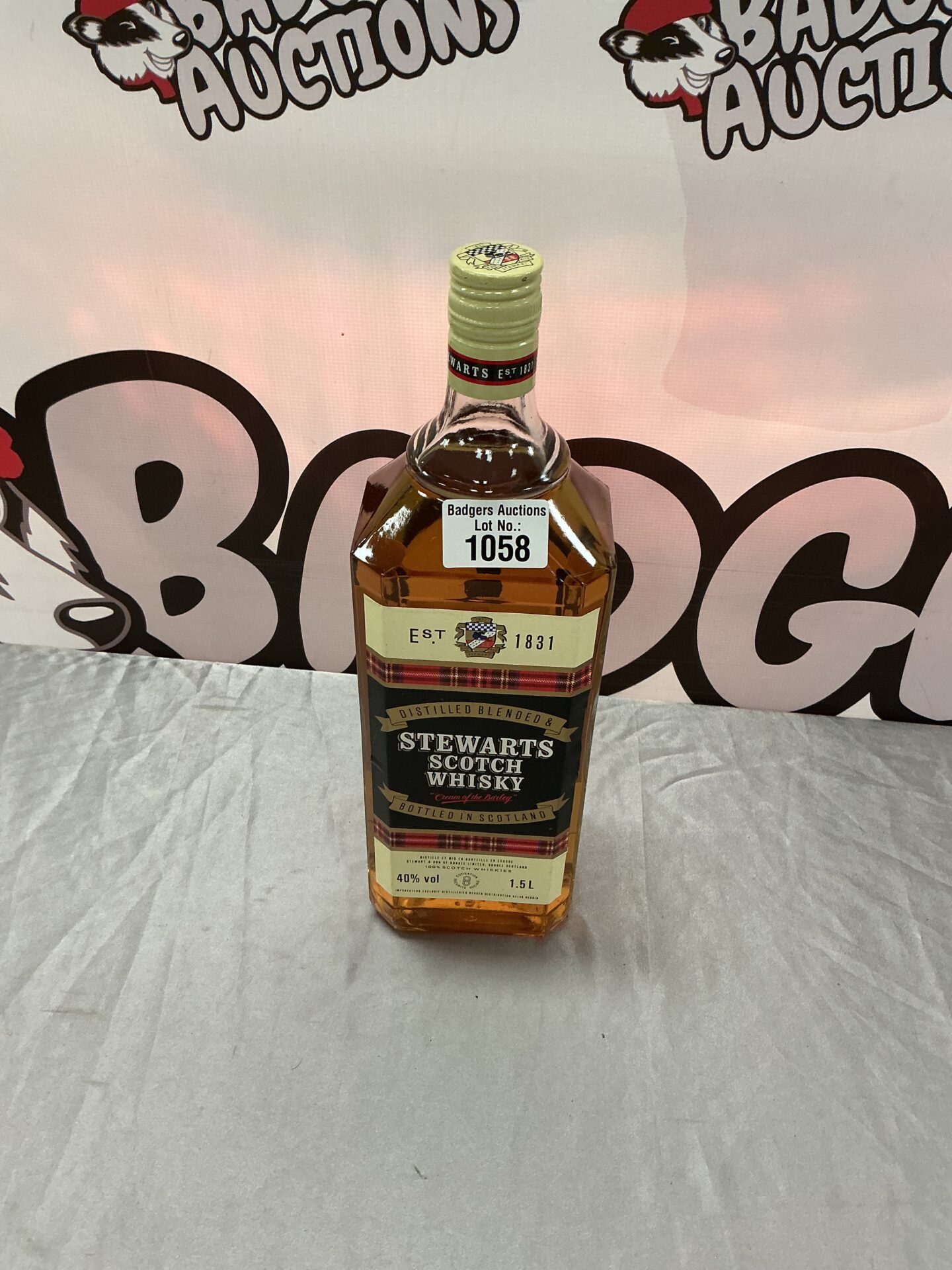 1058 1.5ltr Bottle of Stewart’s Scotch Whisky