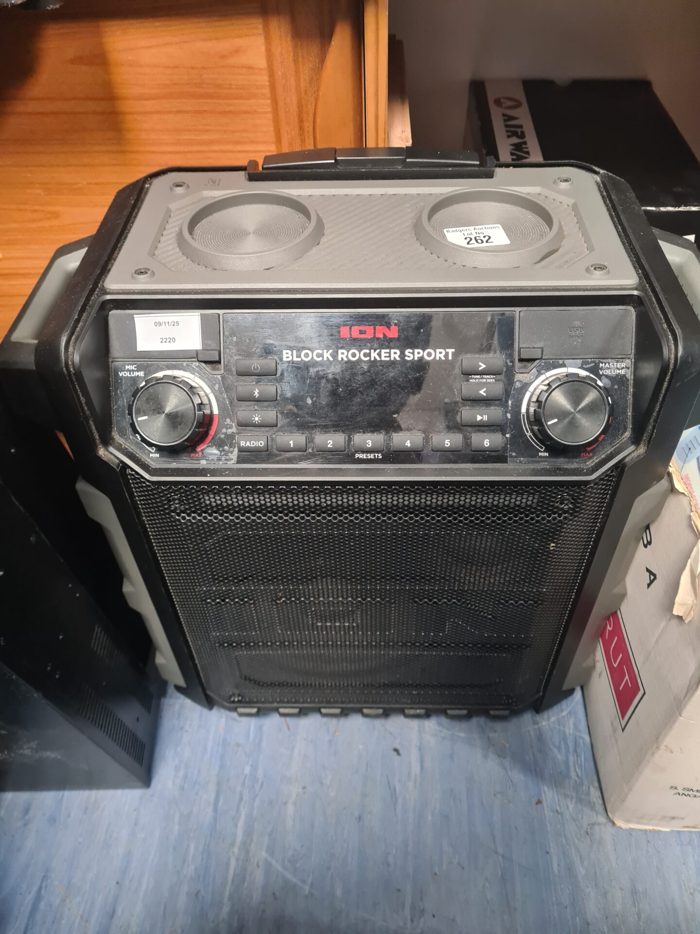 262 ION Block Rocker Sport Portable, water-resistant Bluetooth speaker
