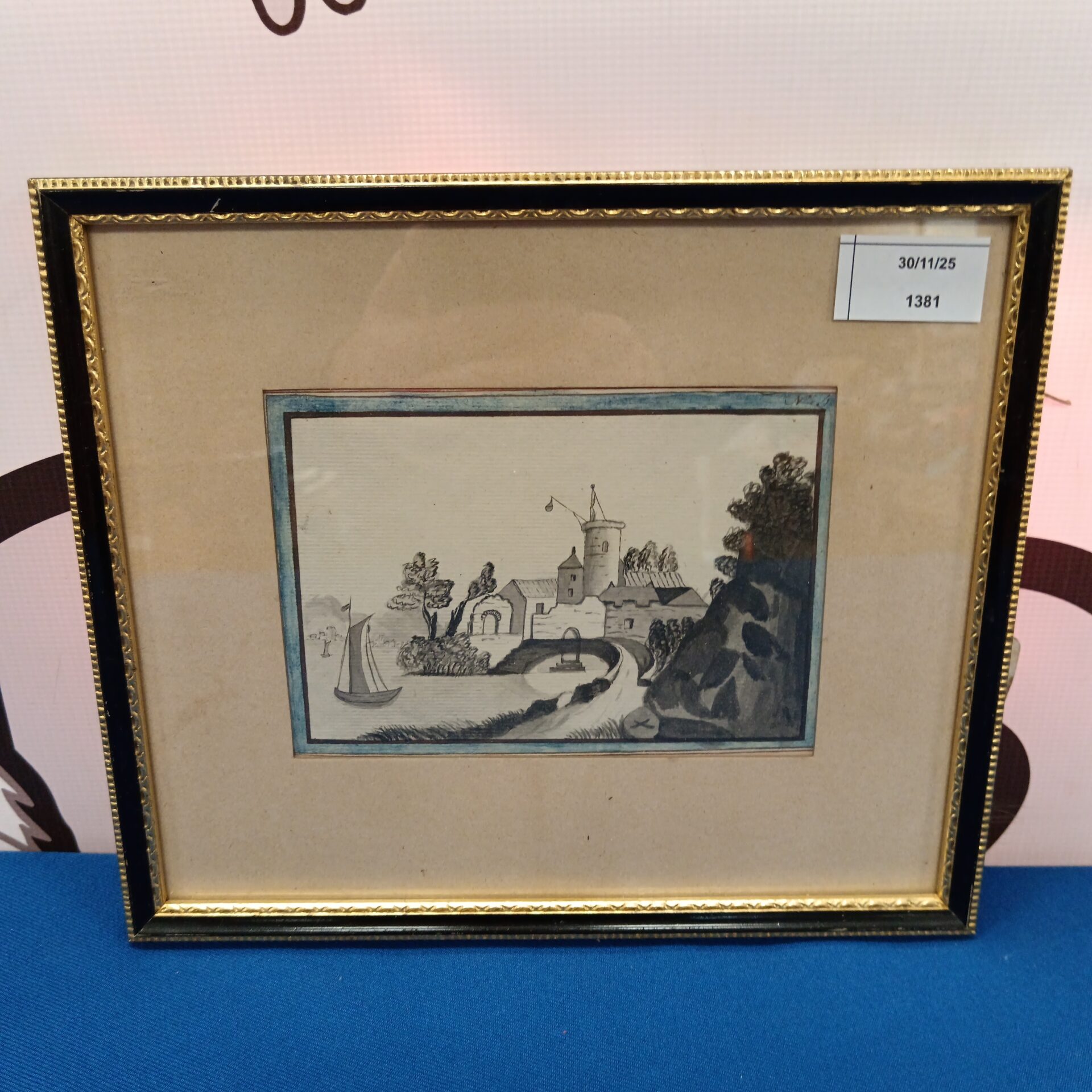 1008 joshua gosselin 1739-1813 watercolour wash of guernsey
