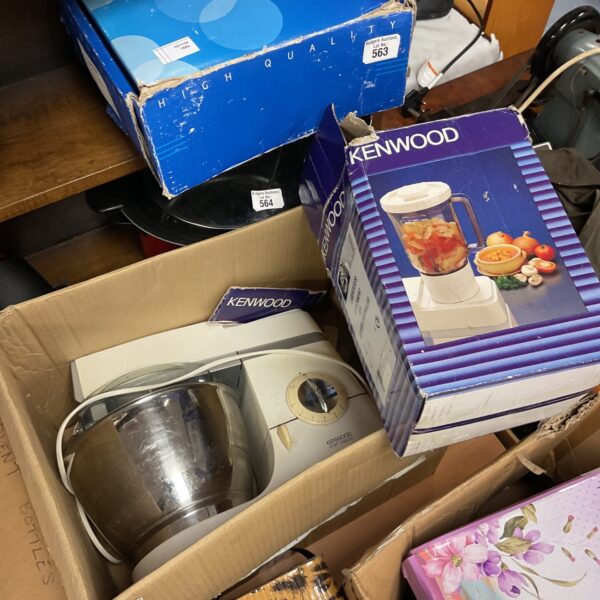 Boxed vintage Kenwood Chef Classic mixer and liquidiser.