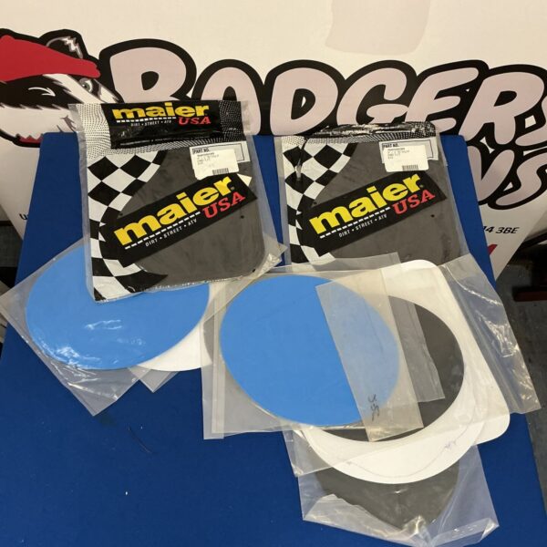 Maier USA motorcycle number plates for dirt bikes.