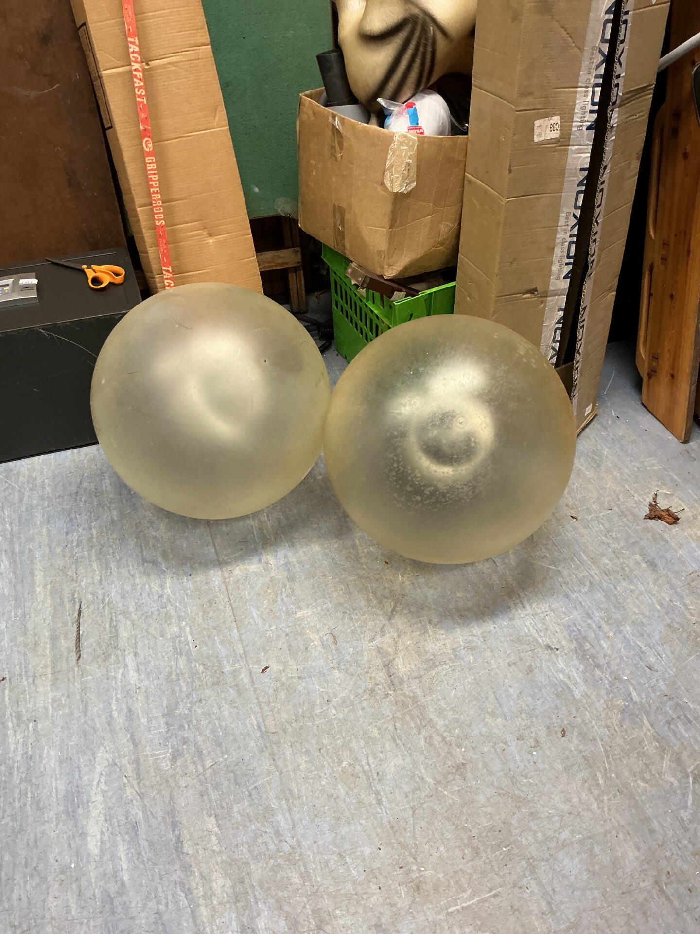 1360 Two large Orbital Outside lamps