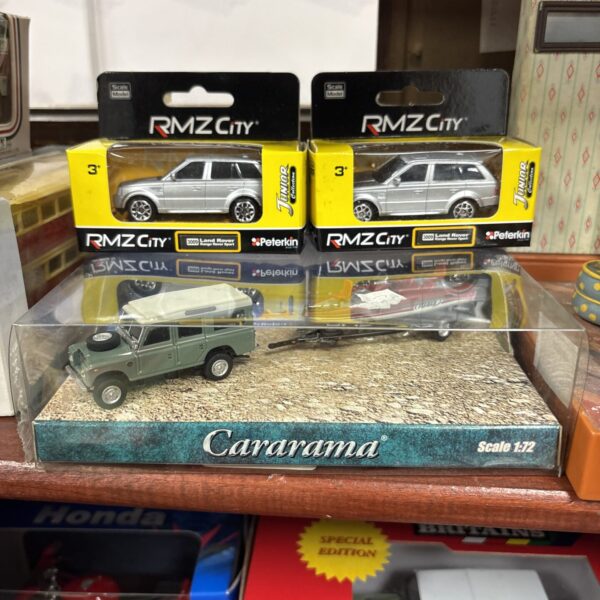 RMZ City and Cararama diecast models in boxes.