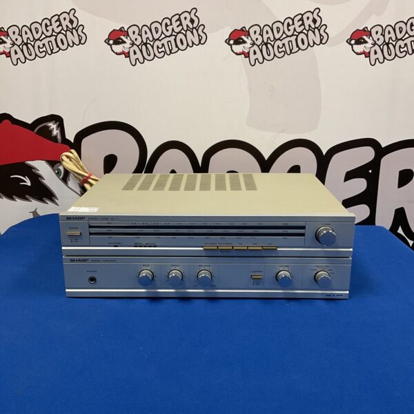 Vintage Sharp SA-11 stereo amplifier, classic 1970s hi-fi equipment.