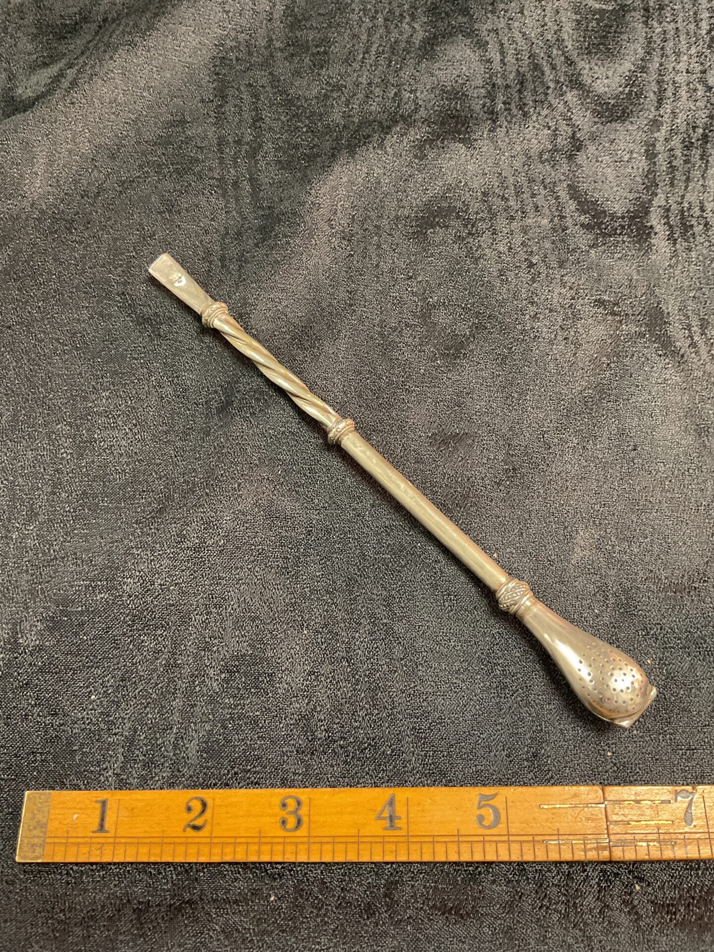 1011 silver plate Bombilla filtered drinking straw for drinking south american “mate”caffine rich drink