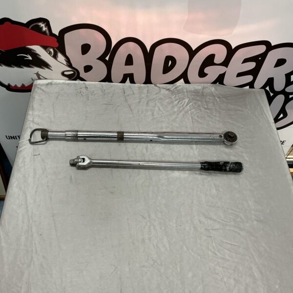 Chrome vanadium socket extender bars for wrench sets.