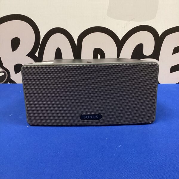 Sonos Play 3 wireless speaker in a home setting.