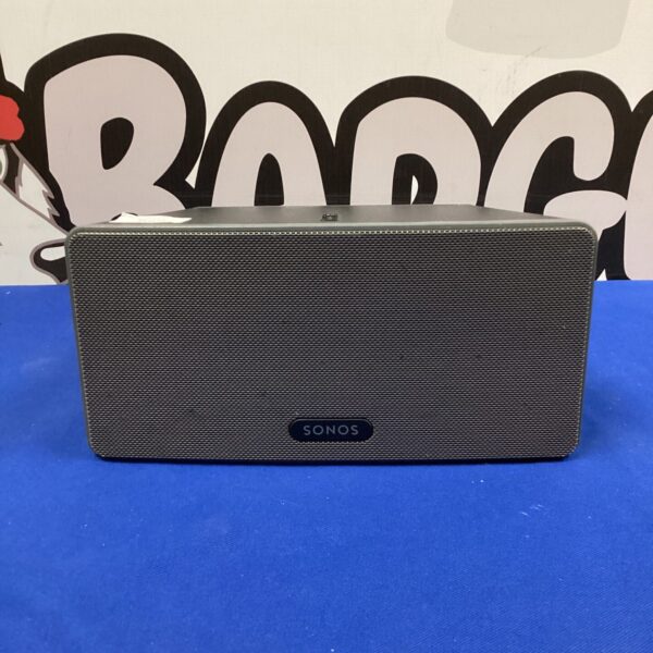Sonos Play 3 wireless speaker in a home setting.