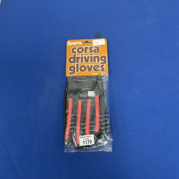 Vintage Sparto driving gloves, leather motoring accessory.