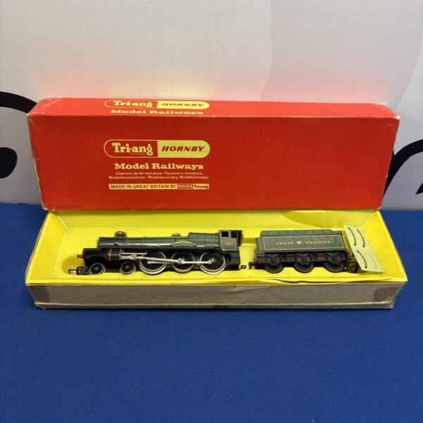 Vintage Triang Hornby Great Western Railway train set in box.