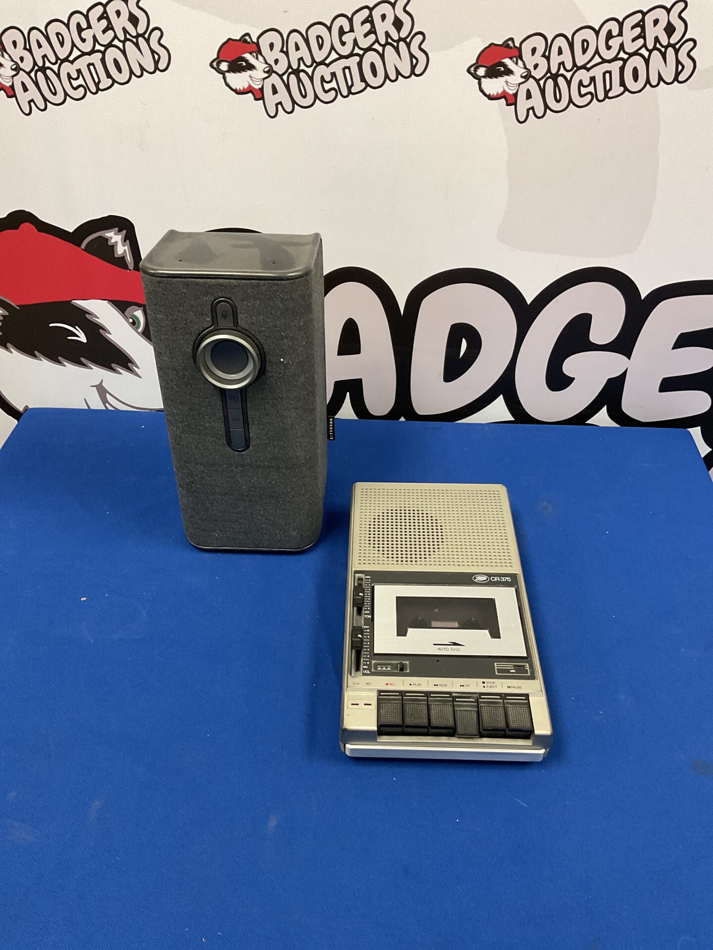 143 KS Voice One smart speaker and Boots CR375 tape recorder