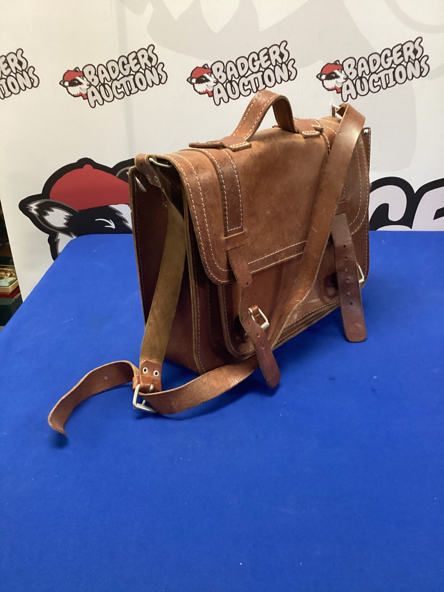630 vintage leather satchel